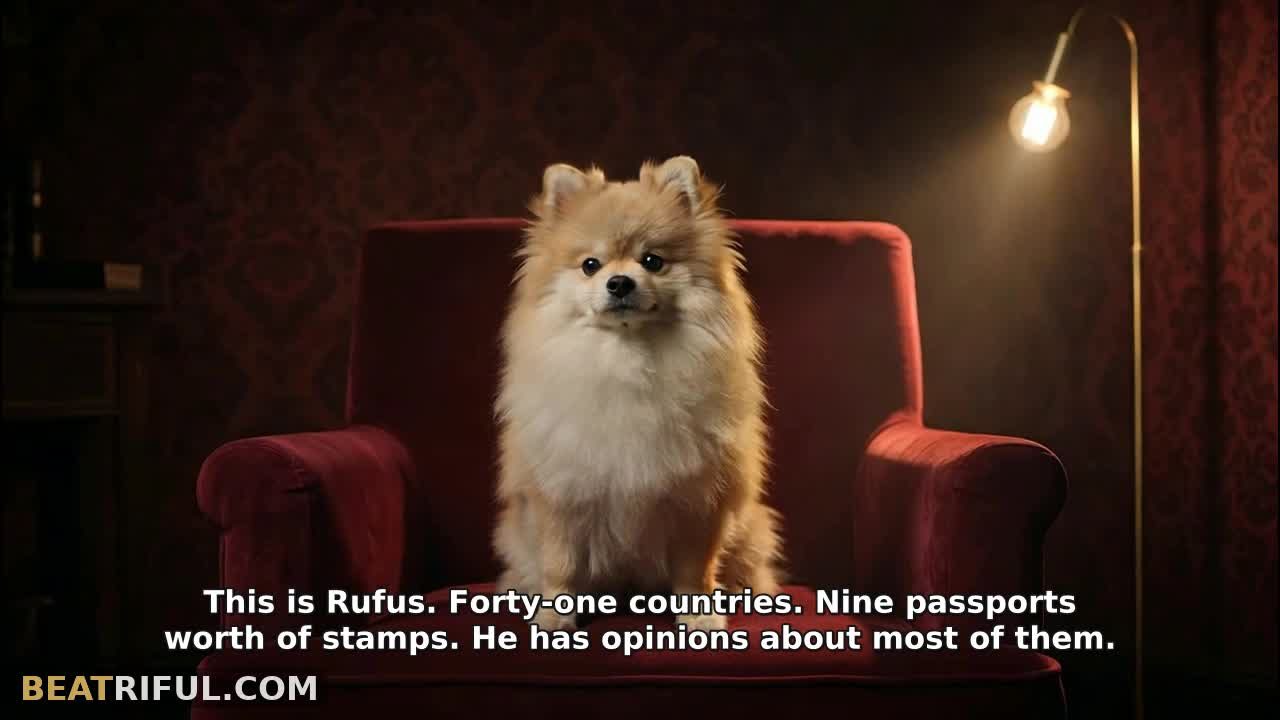 Rufus, the Jet-Set Pomeranian